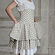 Skirt with a clasp Busk cotton polka dots. Skirts. pugovkino delo (Pugovkino-delo). Online shopping on My Livemaster.  Фото №2