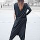 Элегантный черный комплект гарем -SE0630JE. Костюмы. EUG FASHION. Ярмарка Мастеров.  Фото №6
