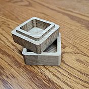 Свадебный салон handmade. Livemaster - original item Wooden box-gift packaging (for rings). Handmade.