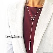 Украшения handmade. Livemaster - original item Necklace-tie necklace minimalist stylish decoration to all. Handmade.