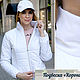 Order Women's white jacket, Quilted Short Jacket Tit. Lara (EnigmaStyle). Livemaster. . Outerwear Jackets Фото №3