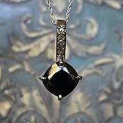 Украшения handmade. Livemaster - original item Black diamond pendant 