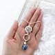 Blue sodalite pendant on a chain - light pendant with stone. Necklace. LovelyStones. My Livemaster. Фото №4