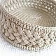 Woven, wicker basket number №2. Basket. Cross stitch and beads!. My Livemaster. Фото №4