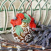 Сувениры и подарки handmade. Livemaster - original item Eggs: Easter egg, porcelain egg, Easter decor, flowers, Easter. Handmade.