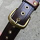 Men's belt,leather,for jeans. Straps. Marik Leather Craft. My Livemaster. Фото №5