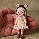 Author's miniature doll 9cm, for a Dollhouse. Interior doll. TanyaOrange. My Livemaster. Фото №4