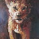Order Lion cub, oil painting on canvas, gift to a child, in the nursery. myfoxyart (MyFoxyArt). Livemaster. . Pictures Фото №3
