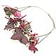 Herbarium, berry Burgundy, Necklace, leather, natural stones. Necklace. ms. Decorator. My Livemaster. Фото №6