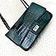 Genuine Crocodile Leather Crossbody Bag, ruby color. Crossbody bag. SHOES&BAGS. My Livemaster. Фото №6