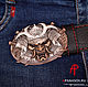 Leather belt 'RONIN'. Straps. Apanasov. Интернет-магазин Ярмарка Мастеров.  Фото №2