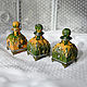 Bottles for perfumes, oils GREEN-ORANGE. Aromatic diffusers. Decoupage. My Livemaster. Фото №5