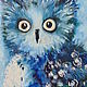 Oil painting 30h40 Owl. Pictures. Viktorianka. My Livemaster. Фото №4