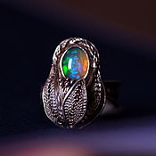 Украшения handmade. Livemaster - original item Make-a-Wish opal rings, silver. Handmade.