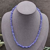 Работы для детей, handmade. Livemaster - original item Beads natural stone tanzanite. Handmade.