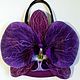 Сумочка "Орхидея фаленопсис, фиолетовая!..", Классическая сумка, Ижевск,  Фото №1