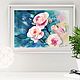 Order Picture with roses pink. Painting with flowers watercolor. Olga Ermakova art. Livemaster. . Pictures Фото №3