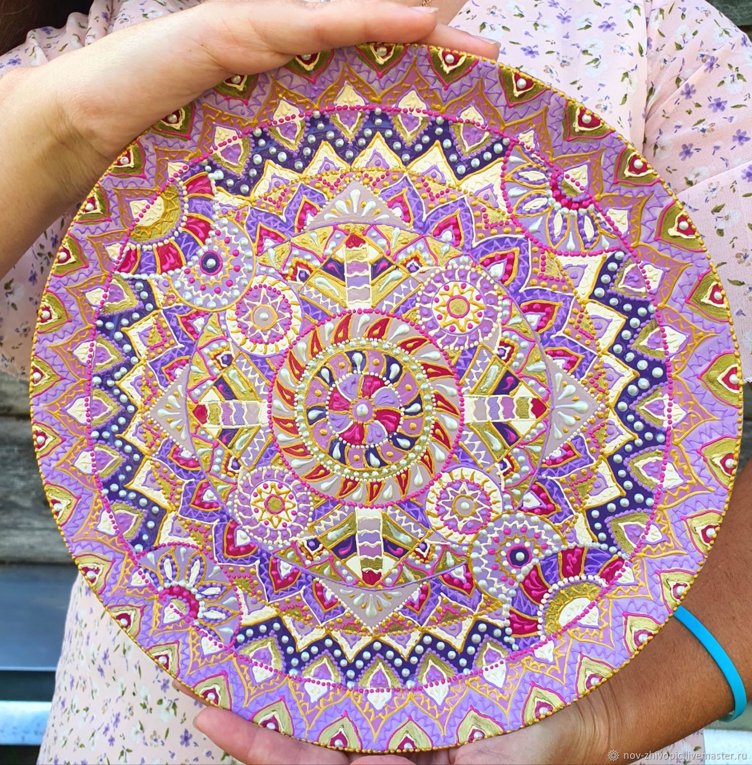 Plate-mandala ' Kaleidoscope', Esoteric Mandala, Velikiy Novgorod,  Фото №1