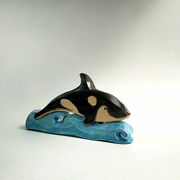 Куклы и игрушки ручной работы. Ярмарка Мастеров - ручная работа Деревянная игрушка сувенир Касатка на волне. Handmade.