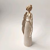 Для дома и интерьера ручной работы. Ярмарка Мастеров - ручная работа Ceramic figurine White Angel. Handmade.