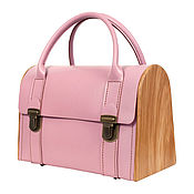 Сумки и аксессуары handmade. Livemaster - original item Bag - JENNY PLUCK PEARS - pink leather. Handmade.