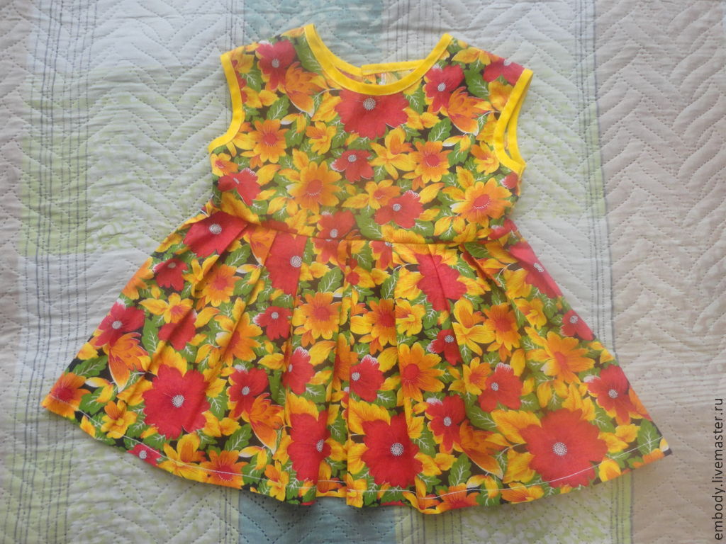 летнее платье из ситца в интернет-магазине на Ярмарке Мастеров | Платья ...