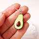Order Avocado Earrings and Pendant'. Country Cottage. Livemaster. . Jewelry Sets Фото №3