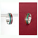 Ring with malachite and wood, Rings, Vladimir,  Фото №1