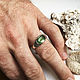 Мужское кольцо с редким зеленым Турмалином Парайба ( Paraiba ) 2,67ct. Кольца. Ведические кольца драгоценные камни (bauroom). Ярмарка Мастеров.  Фото №6