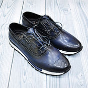 Обувь ручной работы handmade. Livemaster - original item Men`s sneakers made of crocodile leather and genuine leather!. Handmade.