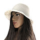 Order  White hat-Panama Alania. avokado. Livemaster. . Panama Фото №3
