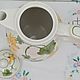 Винтаж: Чайник+мармит серии Geranium от Villeroy&Boch 70-х г 1,5л. Кухонная утварь винтажная. Love&Vintage. Ярмарка Мастеров.  Фото №4