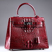 Сумки и аксессуары handmade. Livemaster - original item Textured women`s bag made of Siamese crocodile leather IMA0514H1. Handmade.