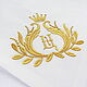 Order Napkin with embroidery 'Royal monogram' from A to z. Shpulkin dom. Livemaster. . Swipe Фото №3