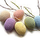 Easter Egg Set 6 pieces 6 cm knitted Pastel colors, Interior elements, Moscow,  Фото №1