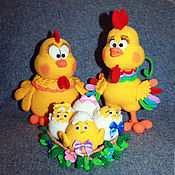 Куклы и игрушки handmade. Livemaster - original item Family chicken. Handmade.