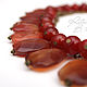 Honey necklace of carnelian and agate necklace red orange carnelian. Necklace. Ritasdreams (ritasdreams). My Livemaster. Фото №4