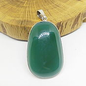 Украшения handmade. Livemaster - original item Pendant with chrysoprase Emerald green. Handmade.
