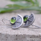 Украшения handmade. Livemaster - original item Lime earrings, aquaquartz. Handmade.