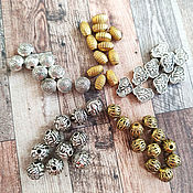 Материалы для творчества handmade. Livemaster - original item Metal beads in the assortment. Handmade.