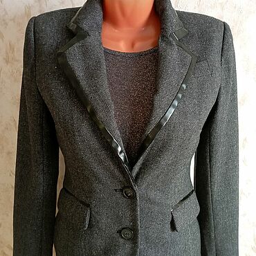Винтаж ручной работы. Ярмарка Мастеров - ручная работа Винтаж: Женский пиджак из твида 42-44 размер Orsay. Handmade.