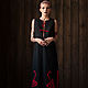 Long Evening Straight Linen Dress «Estrella». Dresses. mongolia. Online shopping on My Livemaster.  Фото №2