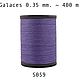 Нить для кожи круглая вощеная, полистер Galaces 059 толщина 0.35 mm, Нитки, Белгород,  Фото №1