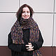 Snood female male 'Rock and Roll' (dark blue). Snudy1. IRINA GRUDKINA Handmade Knitwear. My Livemaster. Фото №15