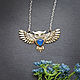 Сова. Кулон. Nastiva Jewelry / Анастасия Иванова. Ярмарка Мастеров.  Фото №4