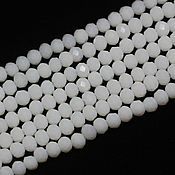 Материалы для творчества handmade. Livemaster - original item Beads 80 pcs faceted 2/3 mm White. Handmade.