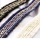 Tweed braid with fringe. In stock! The soft lapis lazuli, braid, Kurganinsk,  Фото №1