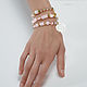 'Pink Buddha ' Triple bead bracelet. Bead bracelet. Mala by Jemma. Online shopping on My Livemaster.  Фото №2