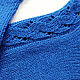 Women's knitted fishnet socks in blue. Socks. izjuminka-. My Livemaster. Фото №6