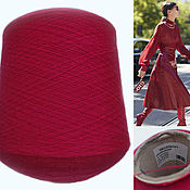 Материалы для творчества handmade. Livemaster - original item Yarn: cashmere.Italian cashmere yarn.Millefili sp.a. Color red. Handmade.